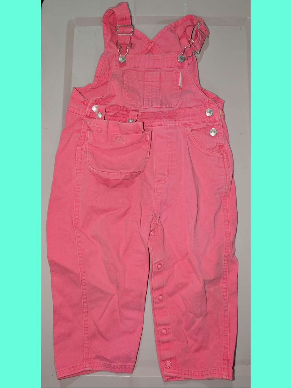 24m/2T Pink Overalls